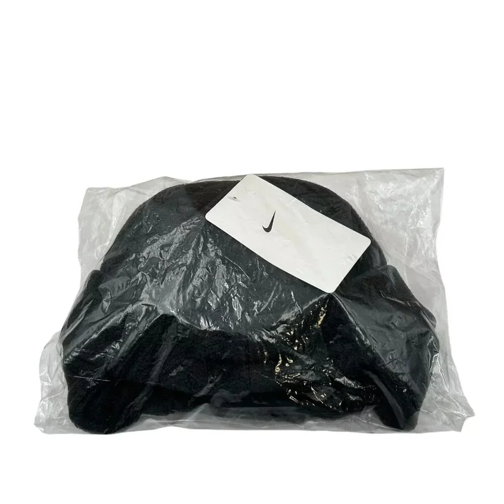 Nike Toddler Boys Fleece Chin Strap Trapper Hat & Mittens 2‎ Piece Set Size 2-4T